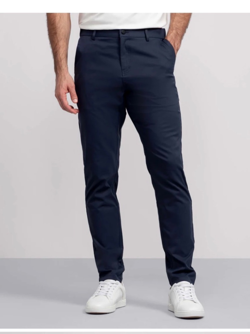 JACK ARCHER Jetsetter Tech Pants Deep Blue Size 32 34 Tapered Performance Pant